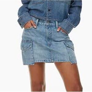 Aritzia Jean Skirt